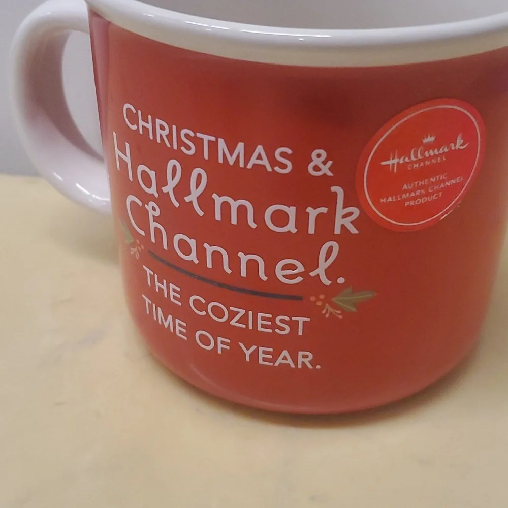 NWT Hallmark Channel Watching Mug Christmas Red Mug